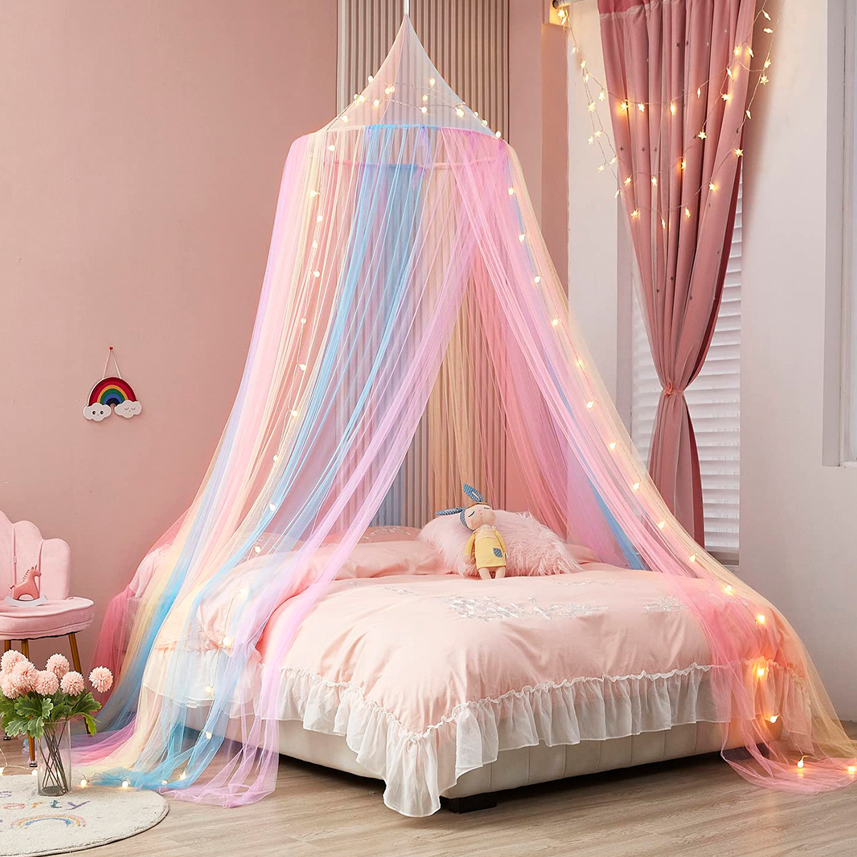 Roof Top Tent Annex Room - Baby Bedroom Curtain Nets Dome Rainbow