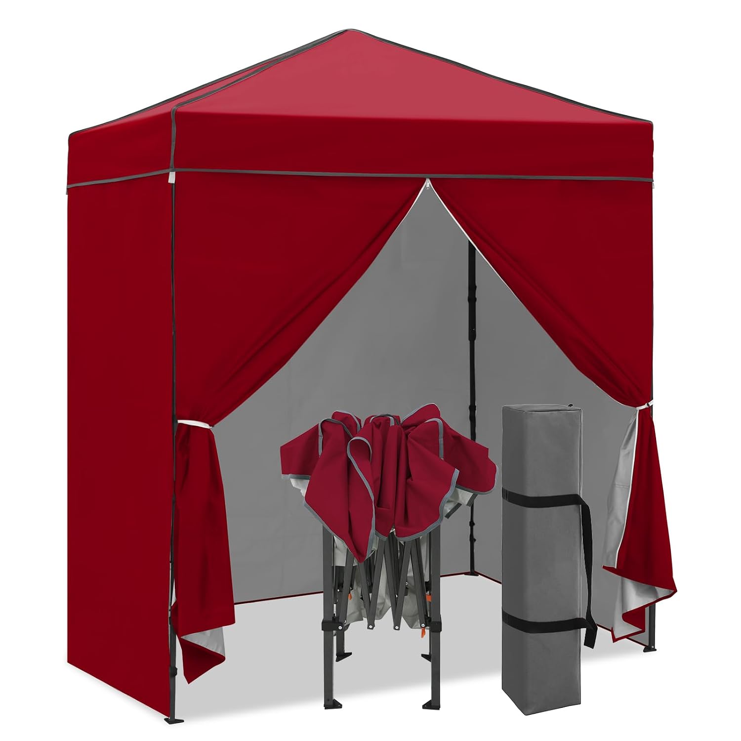 Camping Shower Tent Portable - 6x4 Pop Up Canopy Tent with
