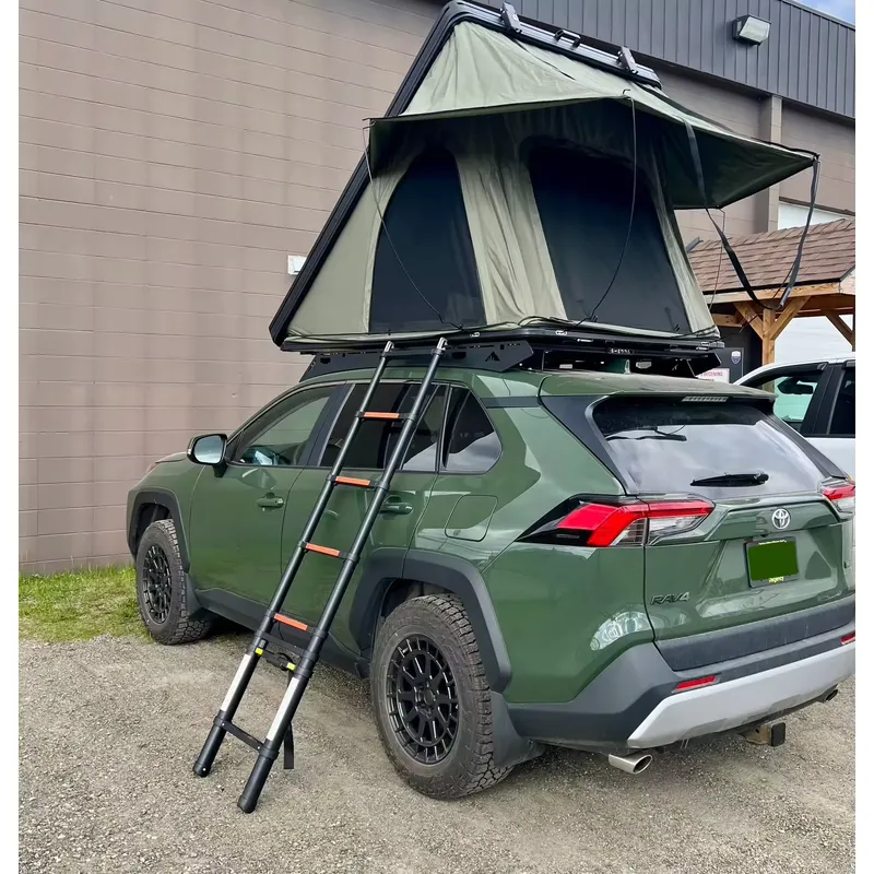 Roof Top Tent 4 Person Xl - 3 Seconds Open Hard Shell Car