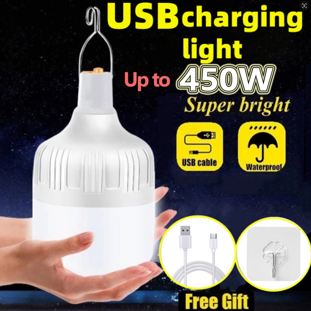 Camping Shower Tent Portable - Portable Outdoor BBQ Camping Lights USB