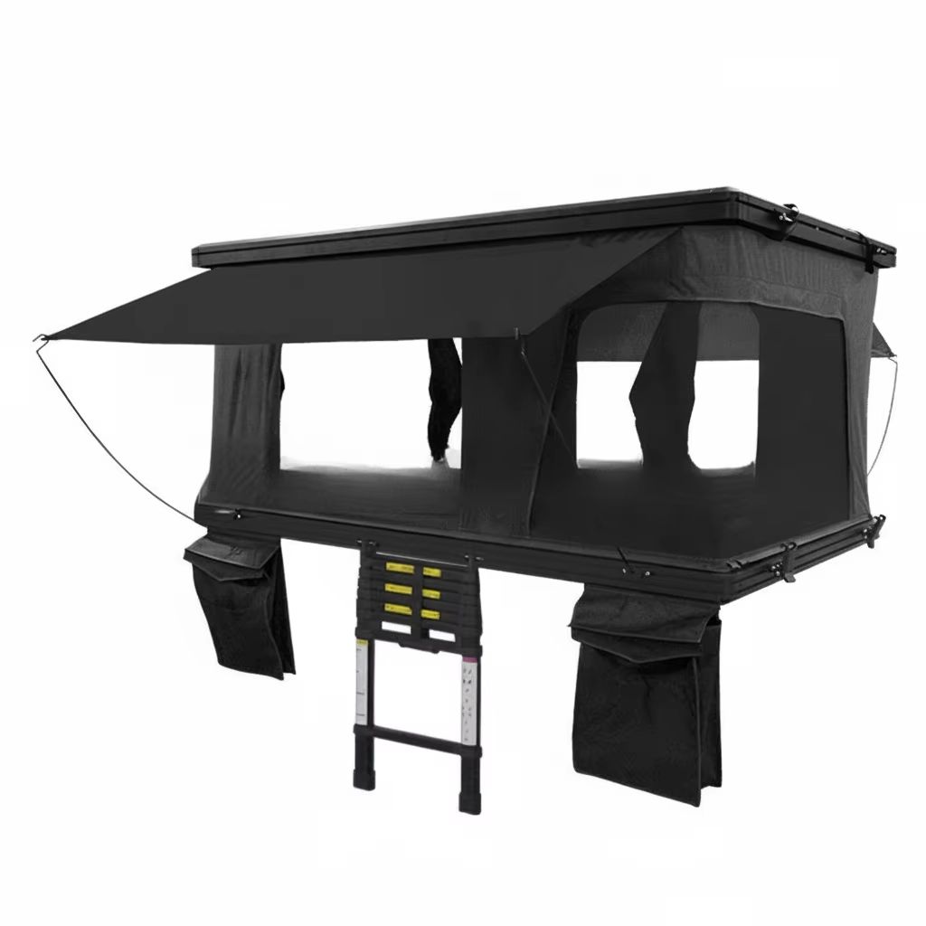 Roof Top Tent Hard Shell 2 Person - Outdoor Aluminum Hard Shell Roof Top