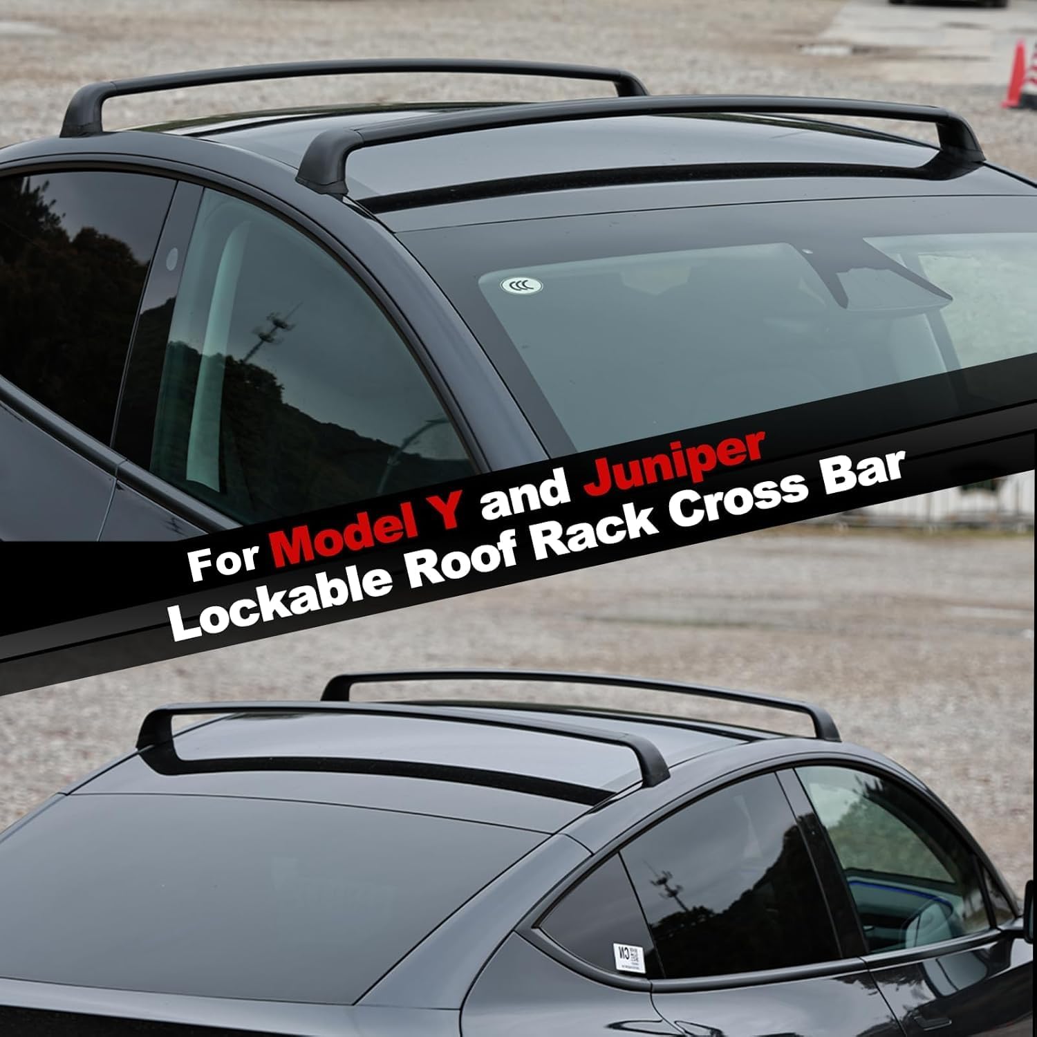 Roof Rack Crossbar Aluminum - For Tesla Model Y Juniper Roof