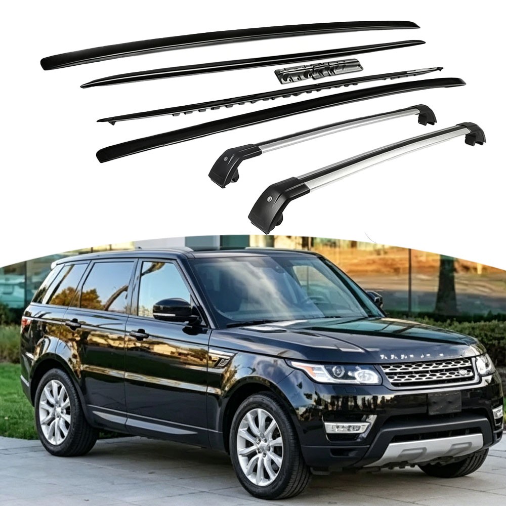 4PCS Black Roof Rails Side Rai - Roof Rack Crossbar Aluminum review and price
