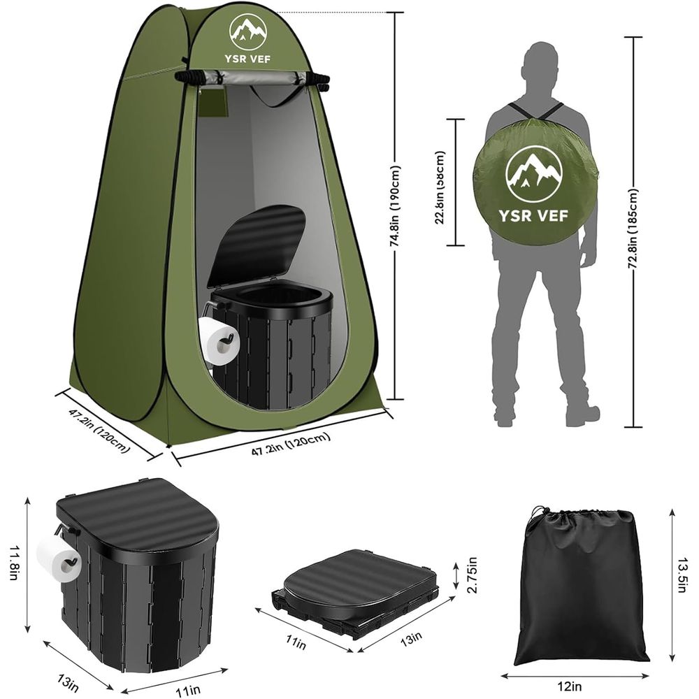 Portable Toilet Kit, Camping T - Camping Shower Tent Portable review and price