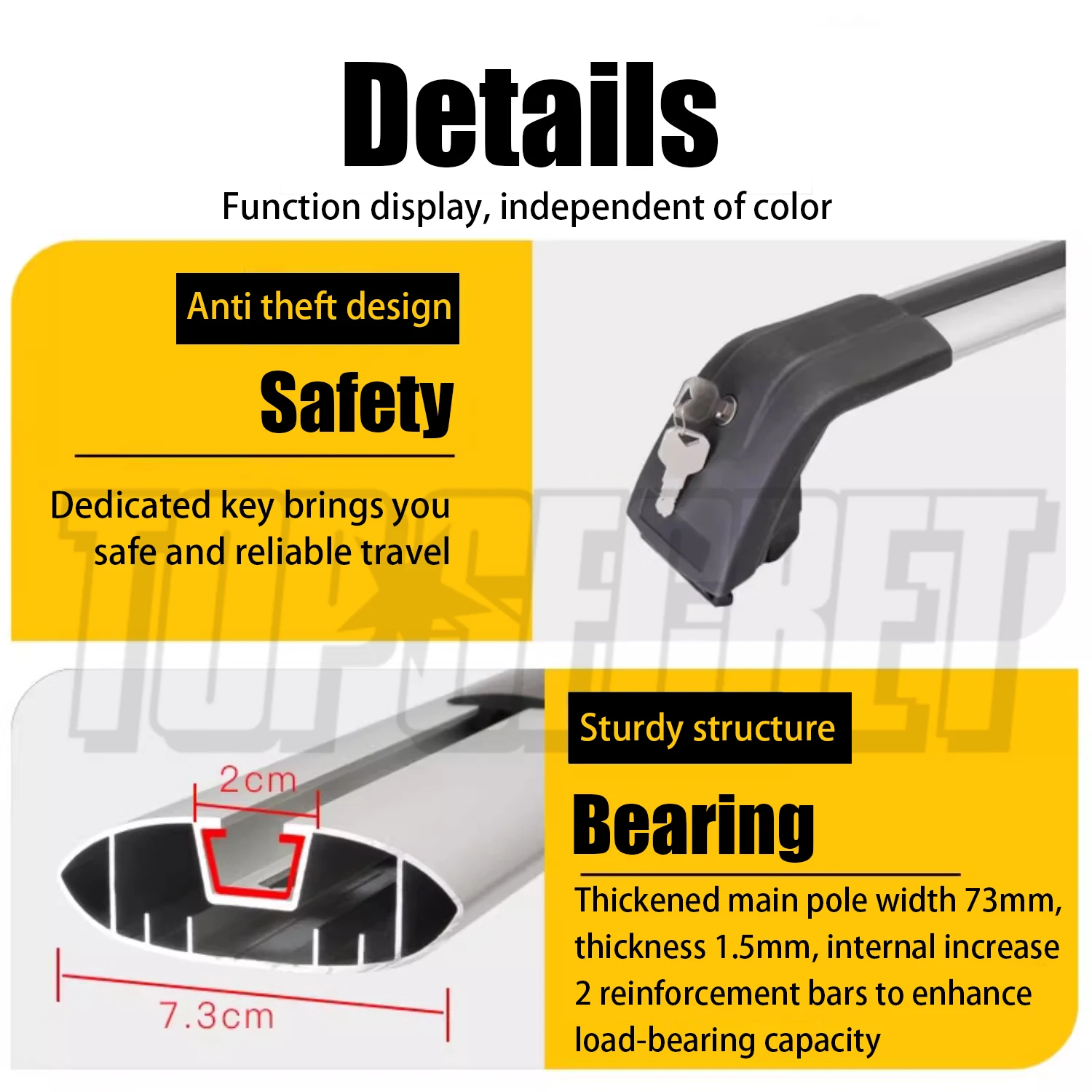 2PCS fit for MG ZS 2025 Crossb - Roof Rack Crossbar Aluminum review and price