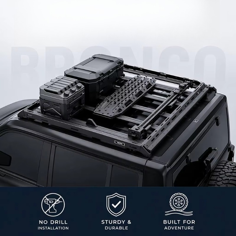 No-Drill Aluminum Roof Rack Pl - Overland Roof Rack Platform review and price