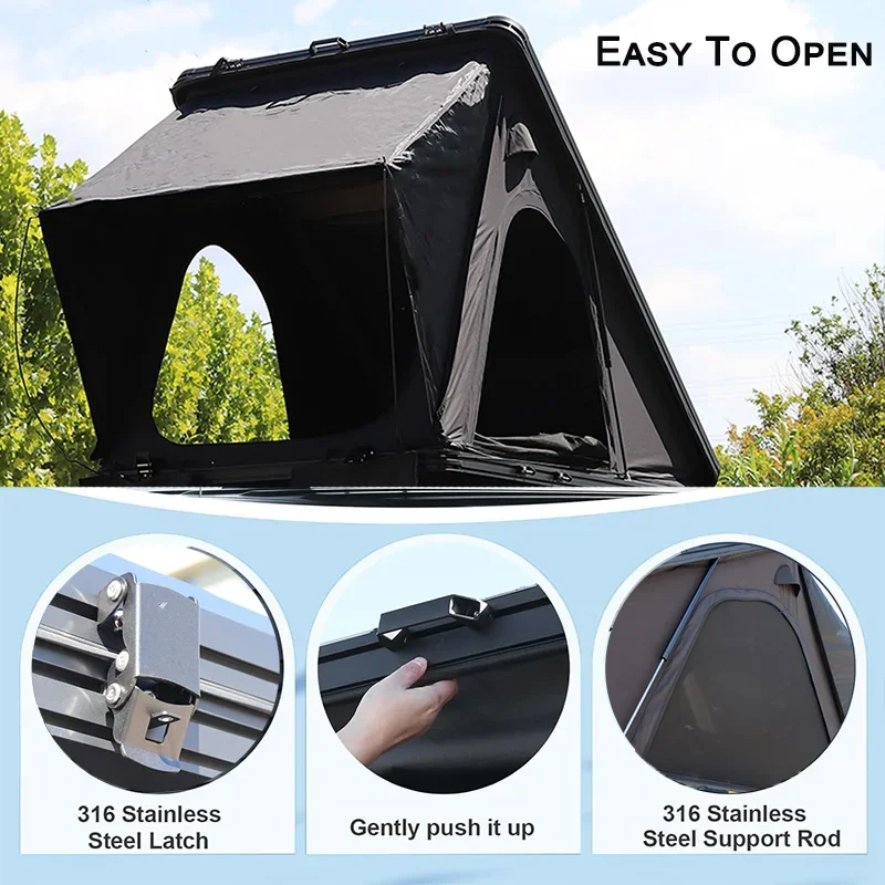 China Cheap Fold Wilderness de - Roof Top Tent Hard Shell 2 Person review and price