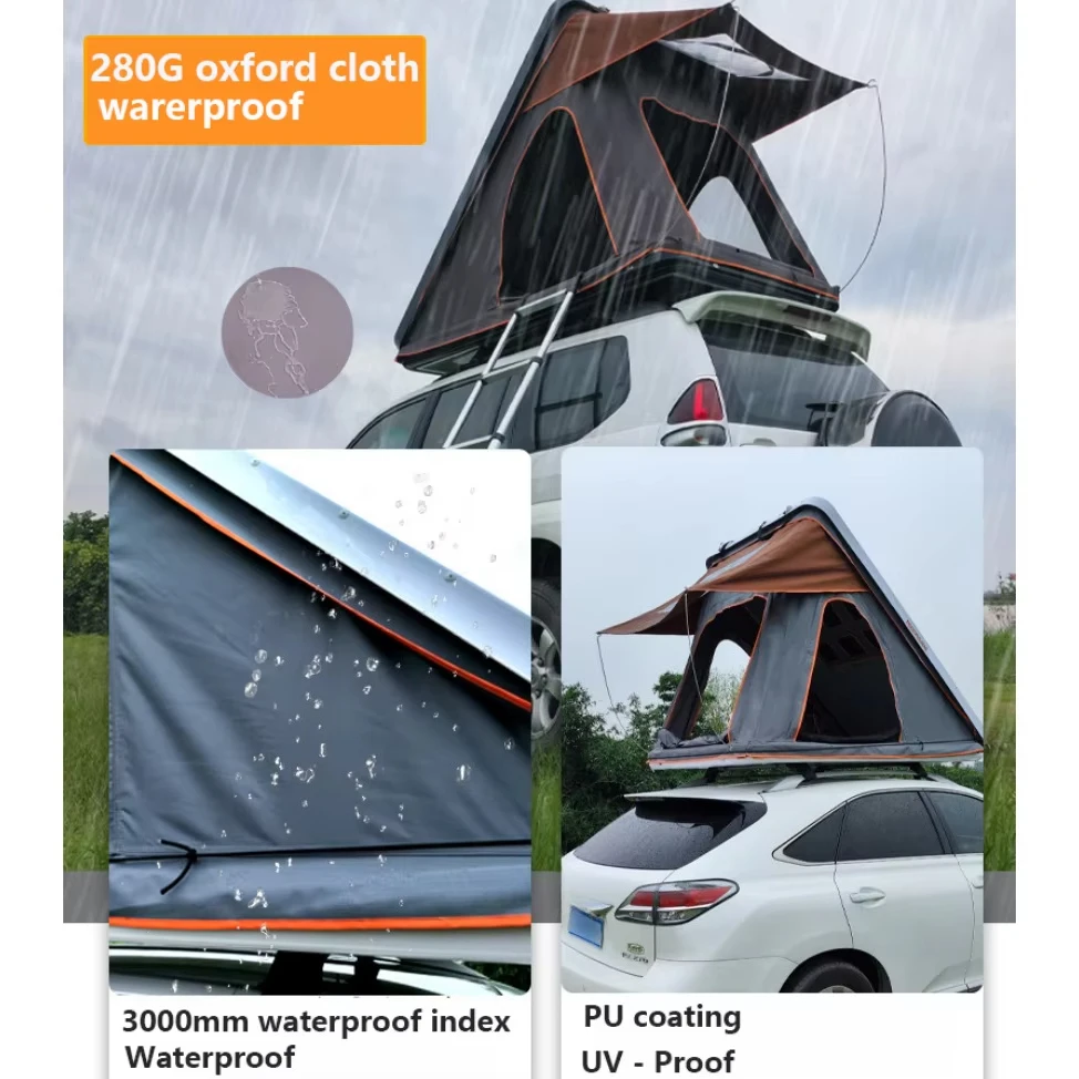 2-3 Person Four-season ABS Har - Roof Top Tent Ladder Telescopic review and price