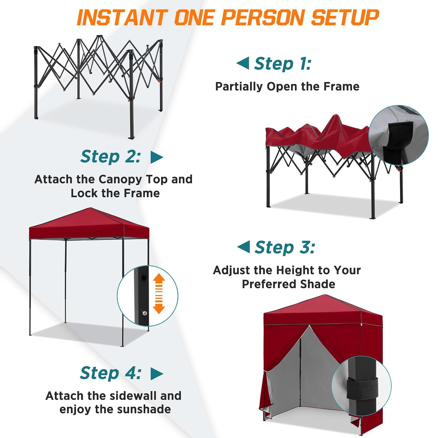 6x4 Pop Up Canopy Tent with Re - Camping Shower Tent Portable review and price