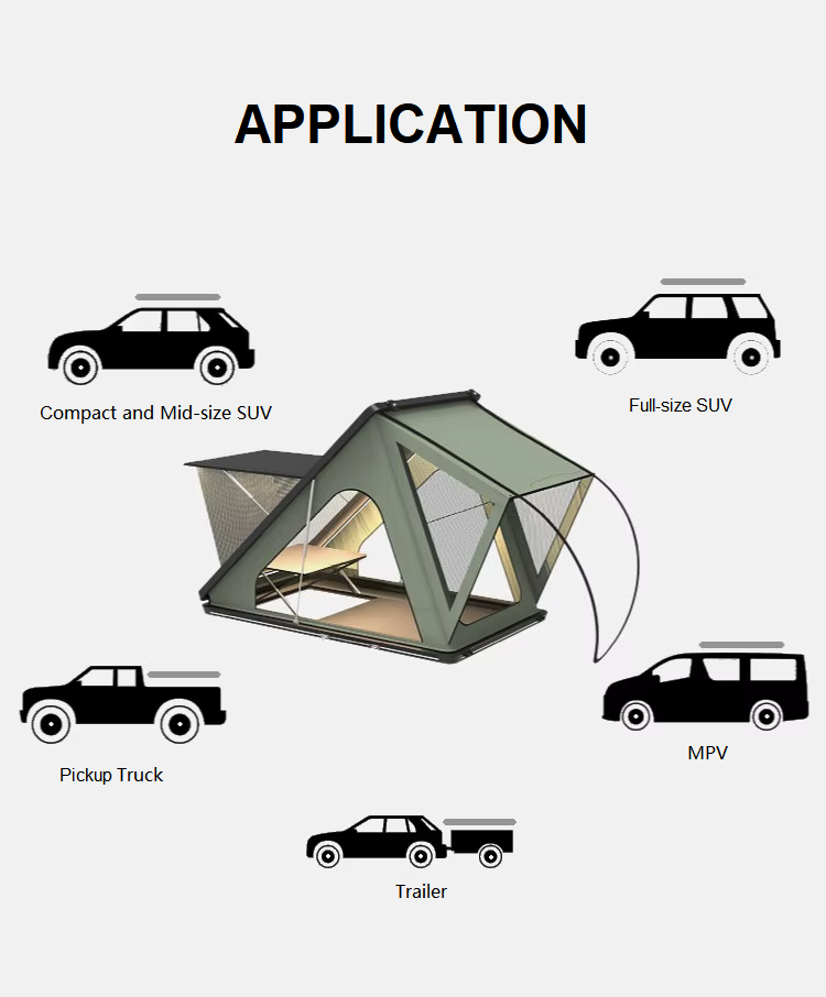 With Skylight | Desk | LED Alu - Roof Tent Hardshell Aluminum review and price