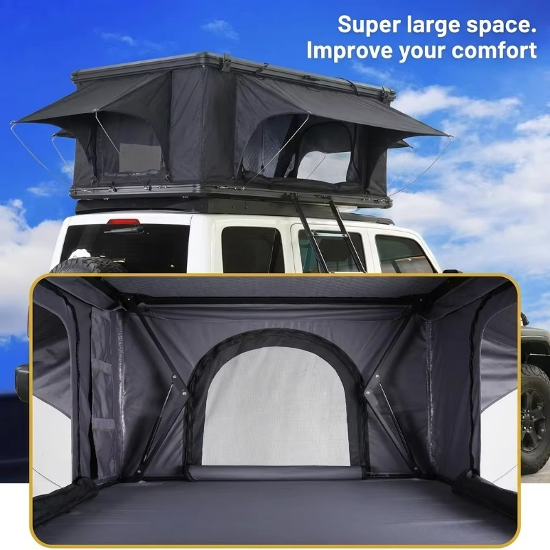 17cm Ultra-Slim Aluminum Hard  - Roof Top Tent Hard Shell 2 Person review and price