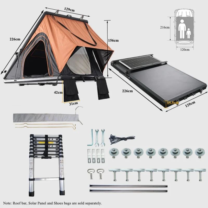 KQX High Quality Hardshell Tri - Roof Tent Hardshell Aluminum review and price