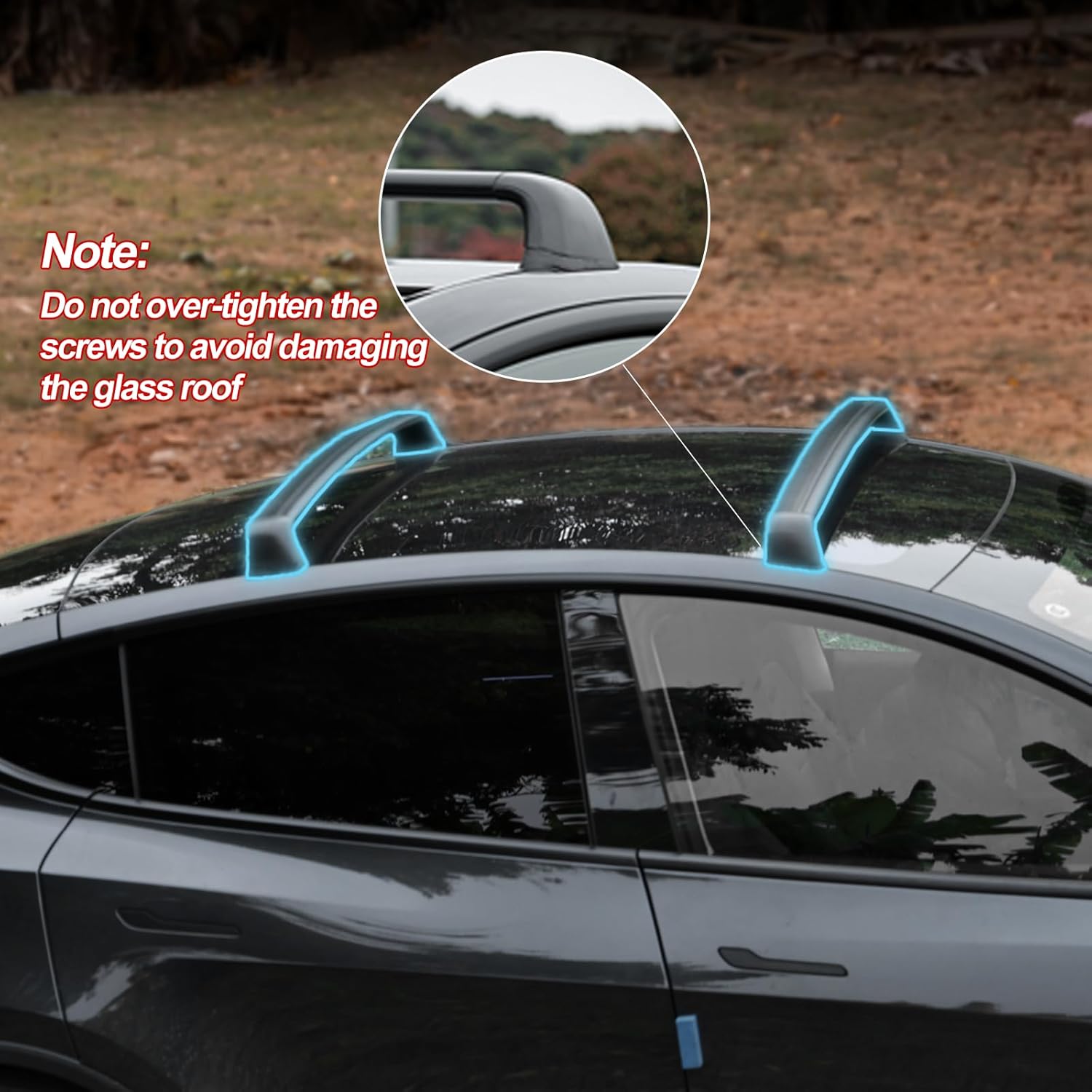 For Tesla Model Y Juniper Roof - Roof Rack Crossbar Aluminum review and price