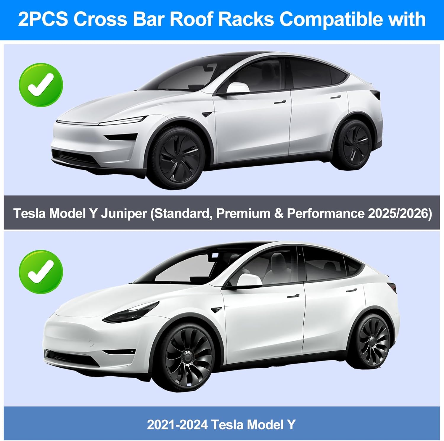 For Tesla Model Y Juniper Roof - Roof Rack Crossbar Aluminum review and price
